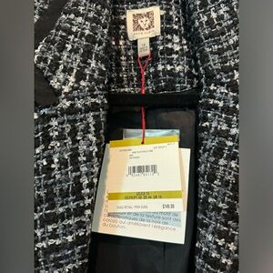 NWT Anne Klein Tweed Blazer